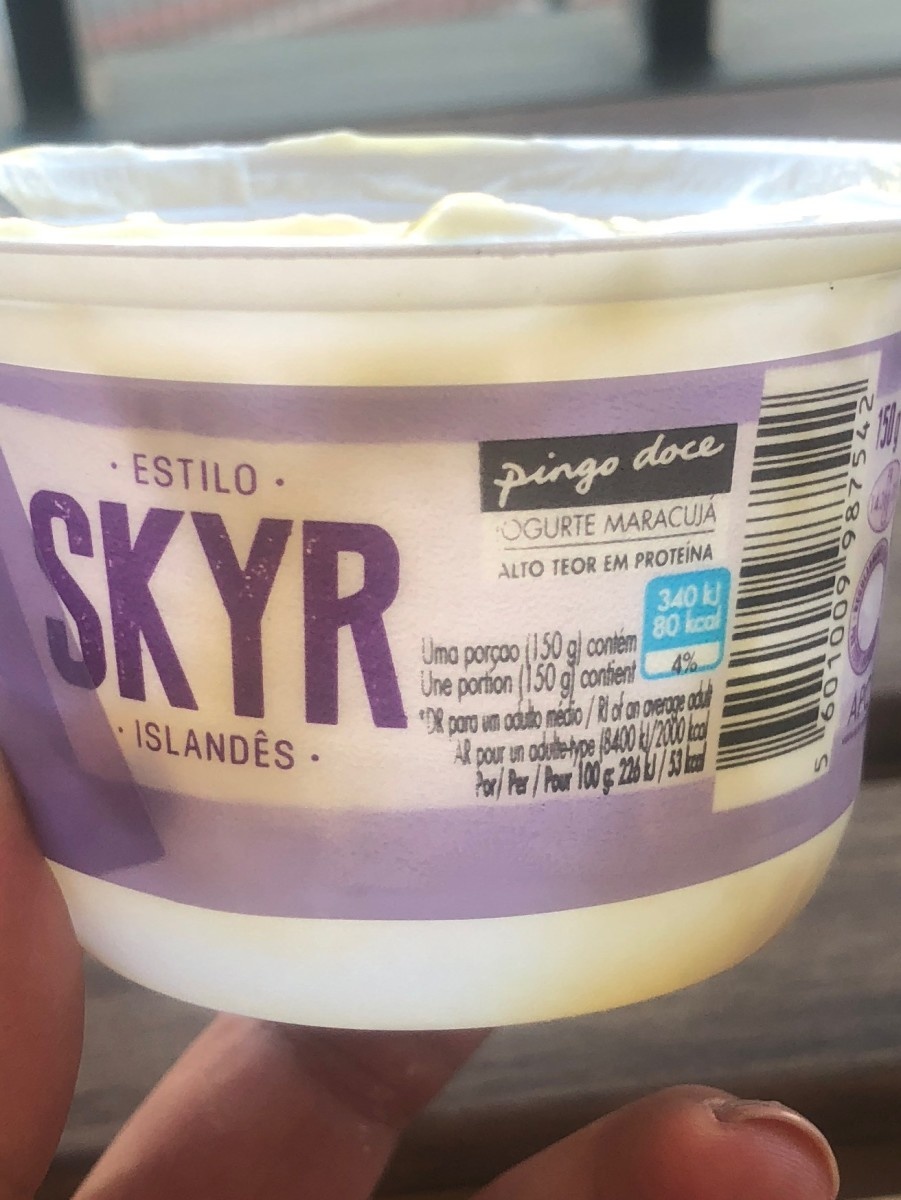 Iogurte Maracujá Estilo Skyr Islandês