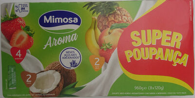 Iogurte Meio-Gordo Aromatizado com Sabor a Morango ou Tutti Frutti ou Coco