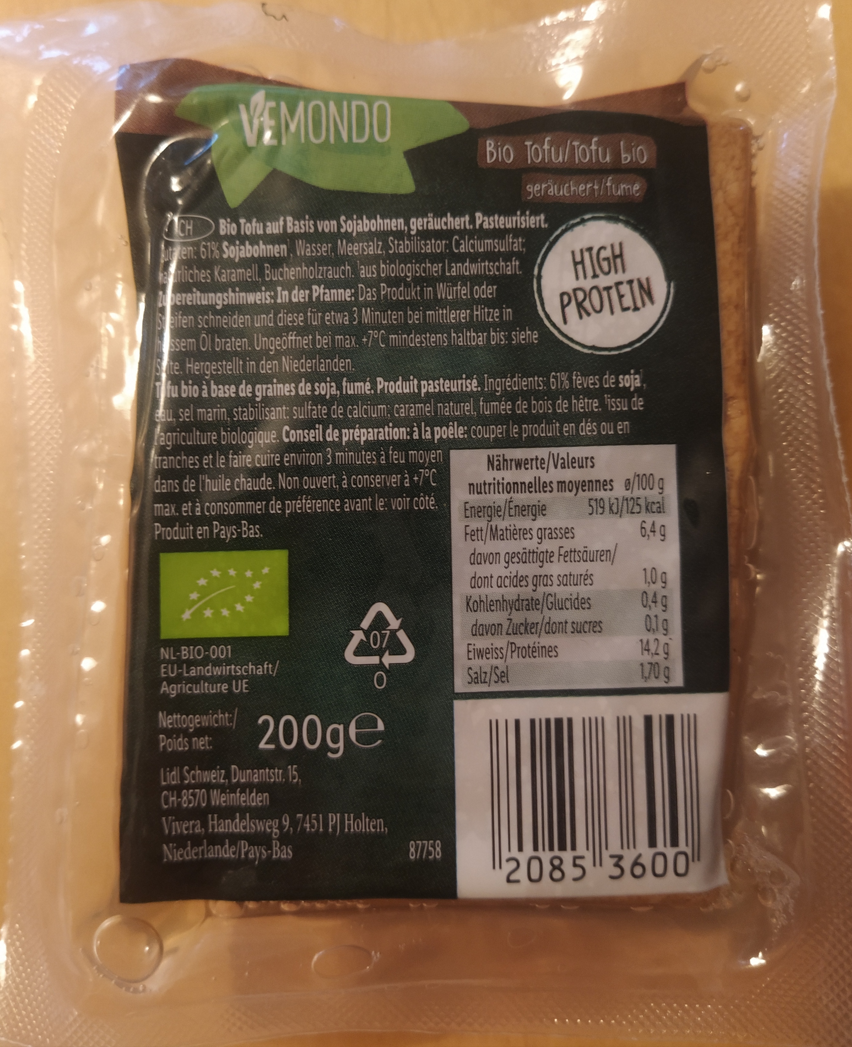 Bio Tofu Geräuchert