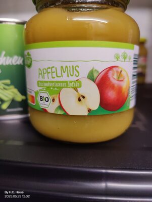 Bio-Apfelmus gezuckert