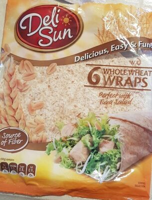 6 Wraps de farine de blé entier