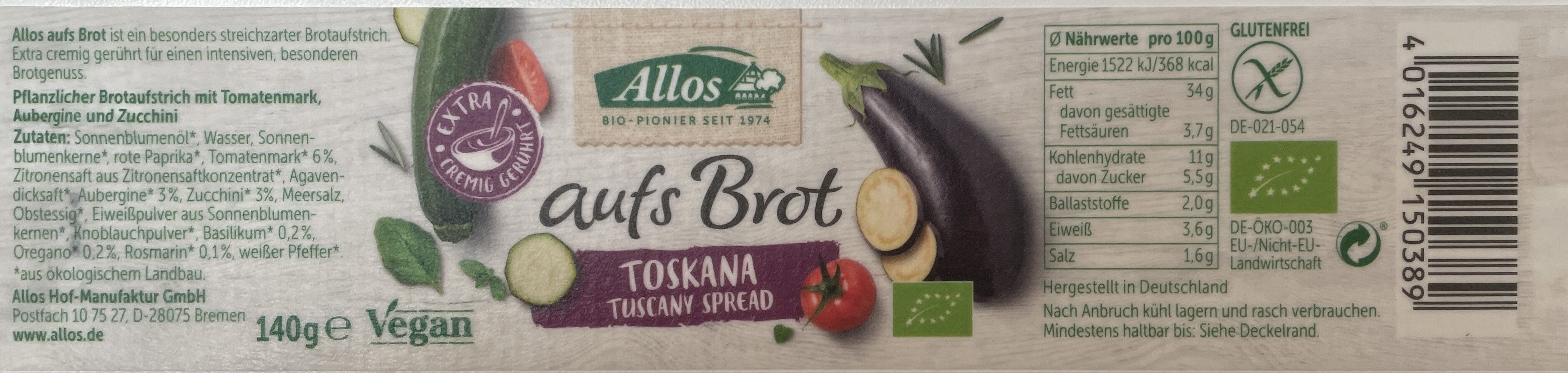 Brotaufstrich Toskana