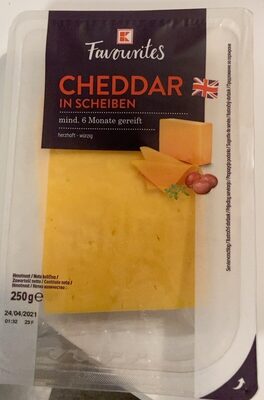 Cheddar in Scheiben