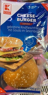 Cheeseburger vom Rind