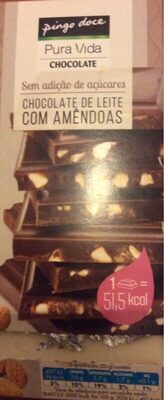 Chocolate Chocolate de Leite com Amêndoas